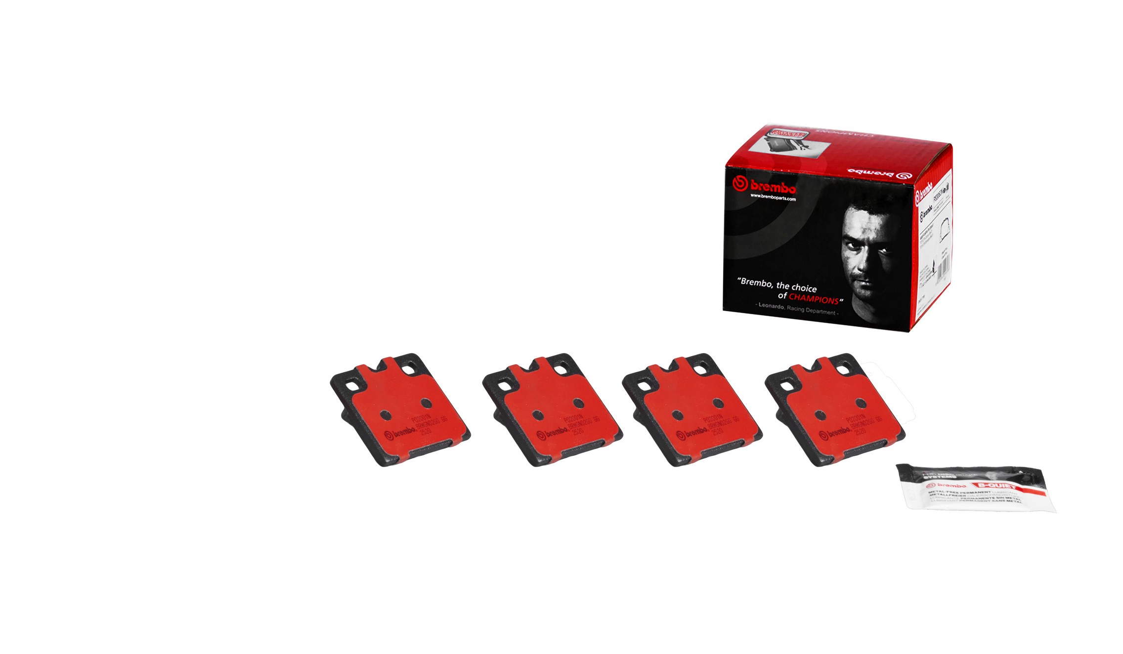 Premium NAO Ceramic OE Equivalent Pad Brembo 205-P02001N