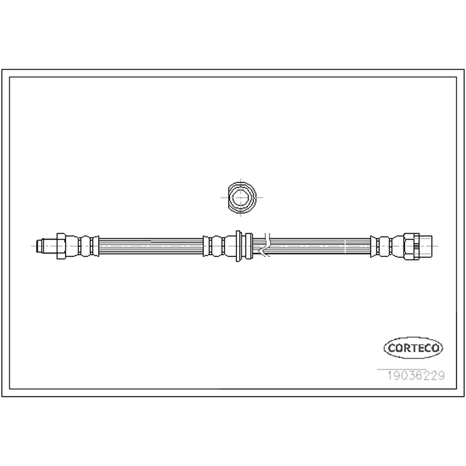 Brake Hose Corteco 338-19036229