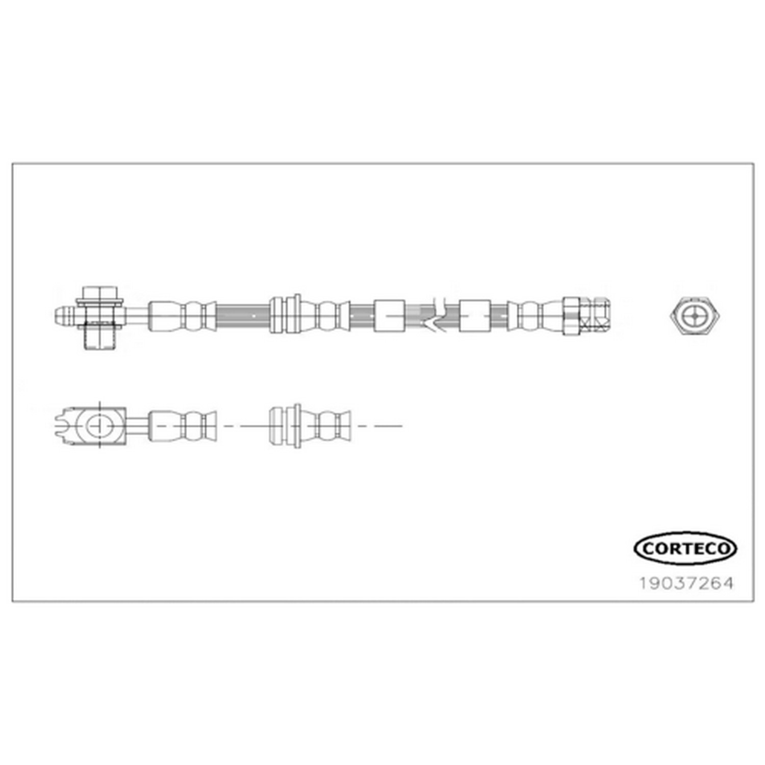 Brake Hose Corteco 338-19037264