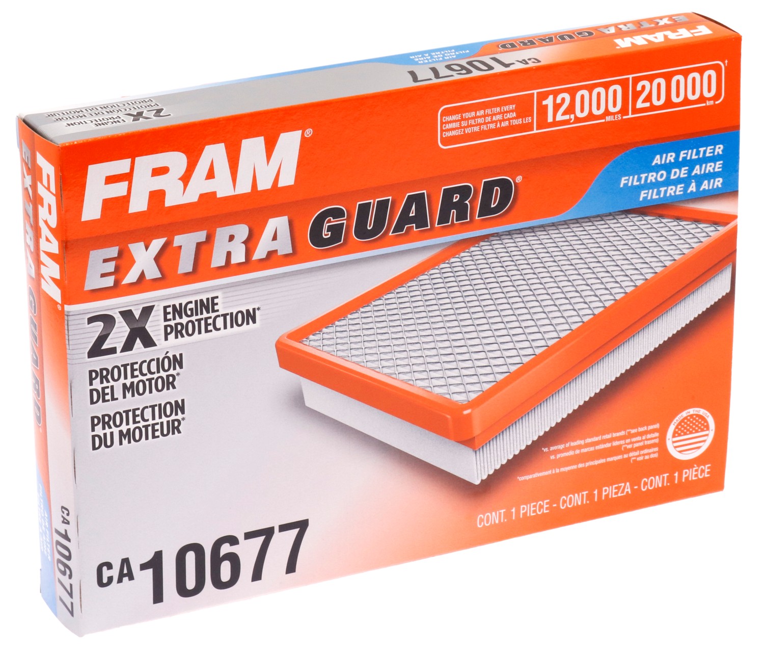 FRAM, CA10677, Air Filter Fram 108-CA10677
