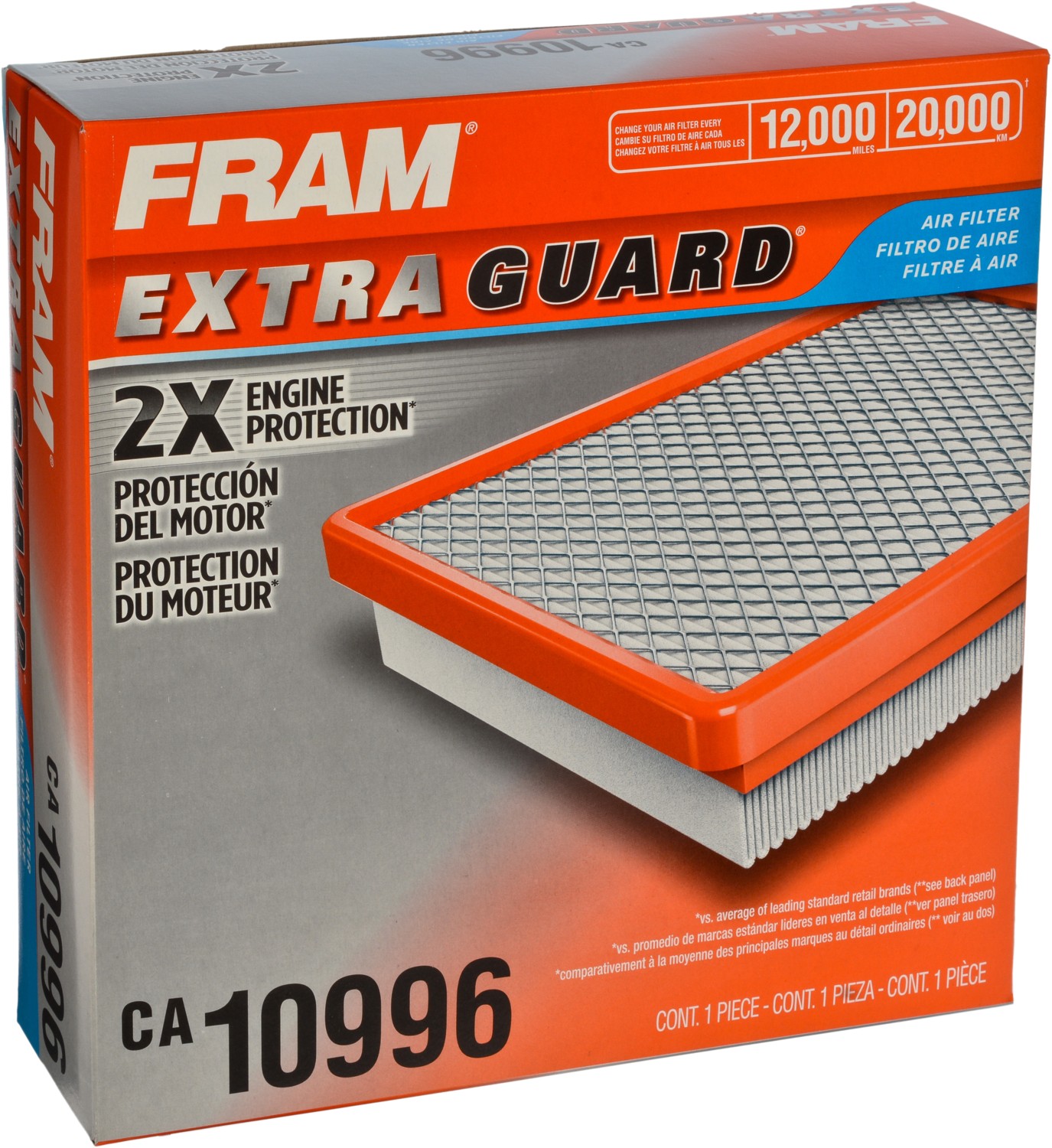 FRAM, CA10996, Air Filter Fram 108-CA10996