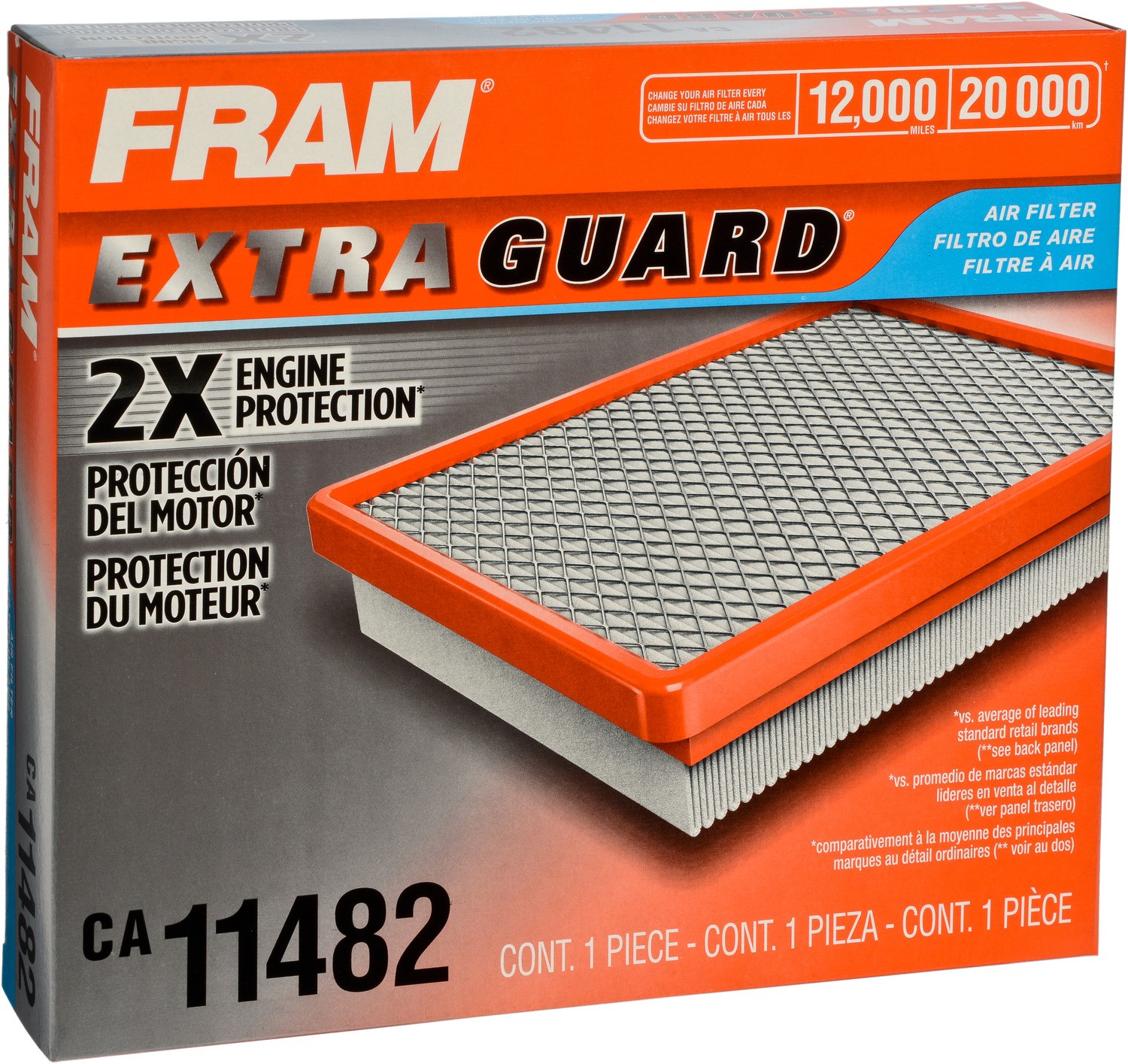 FRAM, CA11482, Air Filter Fram 108-CA11482