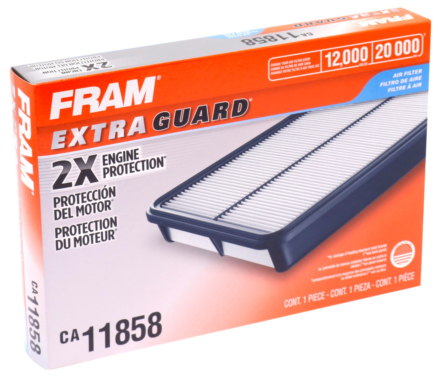 FRAM, CA11858, Air Filter Fram 108-CA11858