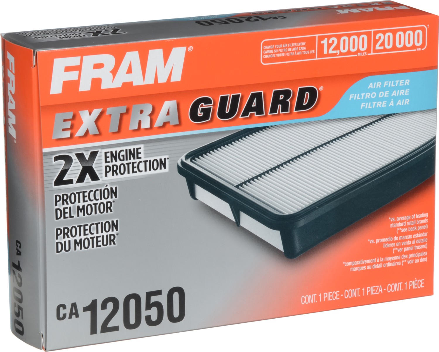 FRAM, CA12050, Air Filter Fram 108-CA12050