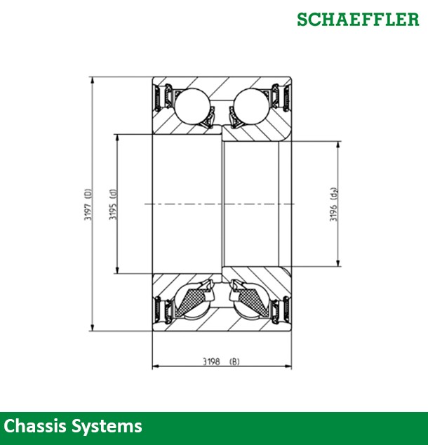 Schaeffler Wheel Bearing - Generation 1 Schaeffler 497-102426