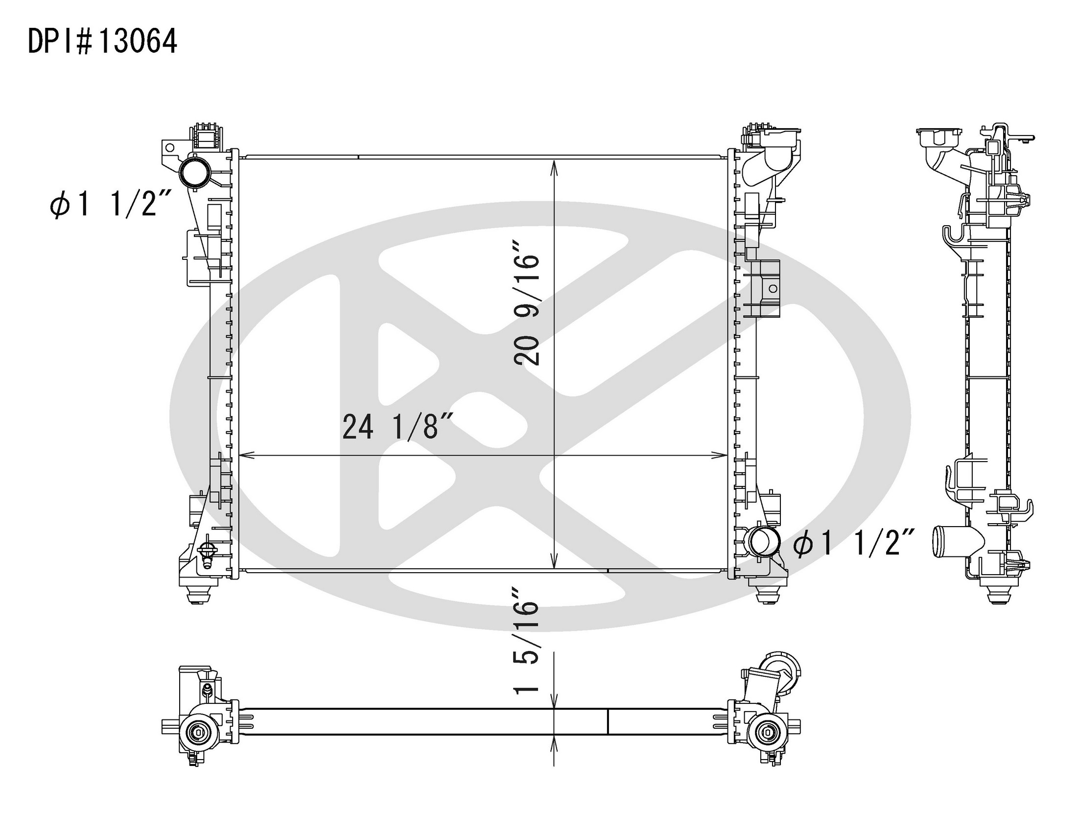 Koyorad Radiator A13064 Koyorad 361-A13064