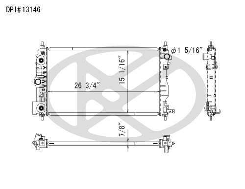 Koyorad Radiator A13146 Koyorad 361-A13146