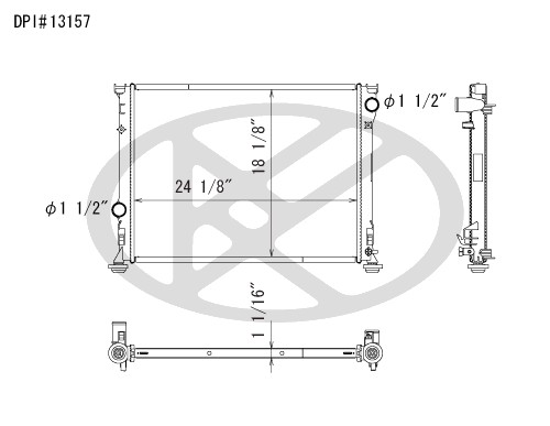 Koyorad Radiator A13157 Koyorad 361-A13157