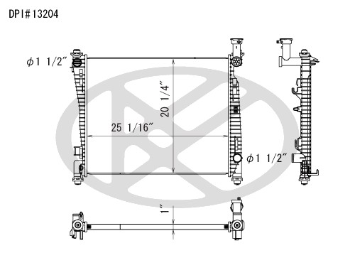 Koyorad Radiator A13204 Koyorad 361-A13204