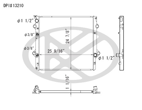 Koyorad Radiator A13210 Koyorad 361-A13210