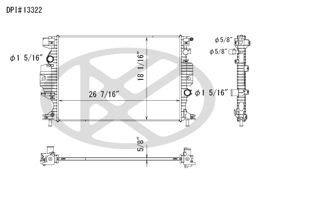 Koyorad Radiator A13322 Koyorad 361-A13322