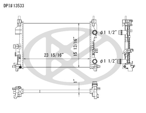 Koyorad Radiator A13533 Koyorad 361-A13533