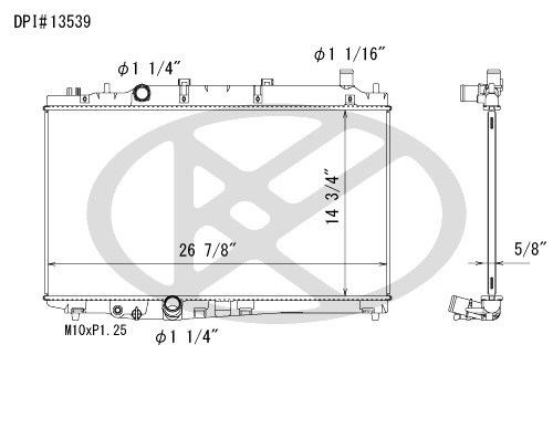 Koyorad Radiator A13539 Koyorad 361-A13539