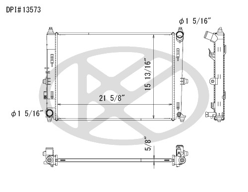 Koyorad Radiator A13573 Koyorad 361-A13573
