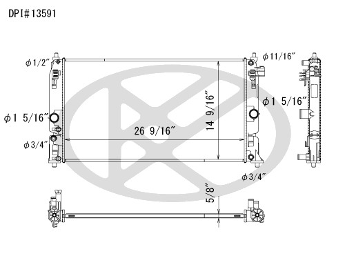 Koyorad Radiator A13591 Koyorad 361-A13591
