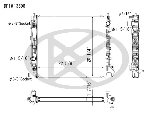 Koyorad Radiator A13598 Koyorad 361-A13598