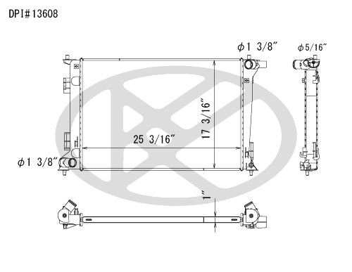 Koyorad Radiator A13608 Koyorad 361-A13608