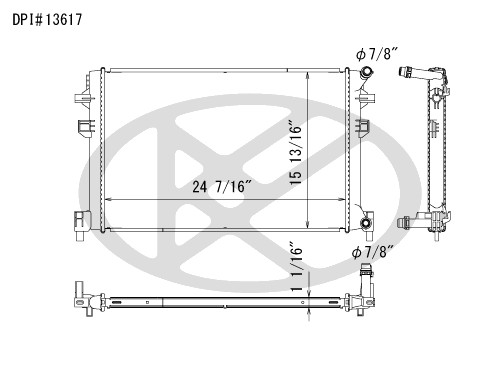 Koyorad Radiator A13617 Koyorad 361-A13617