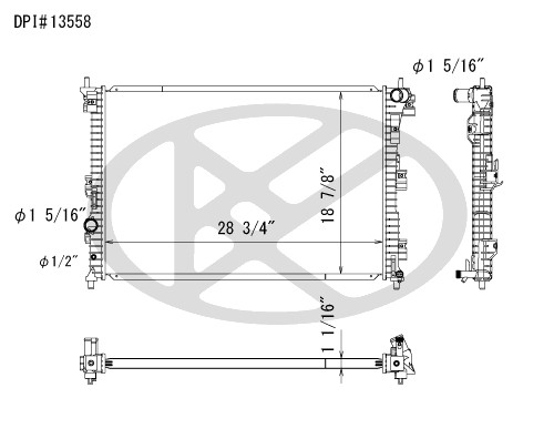 Koyorad Radiator A13619 Koyorad 361-A13619