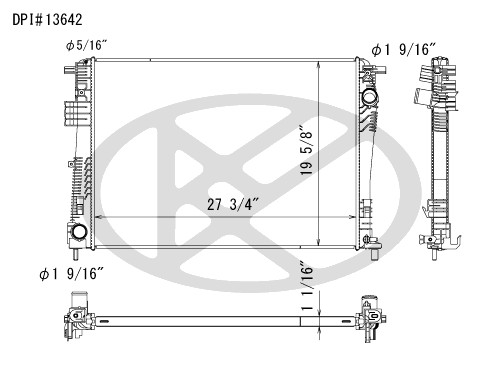 Koyorad Radiator A13642 Koyorad 361-A13642