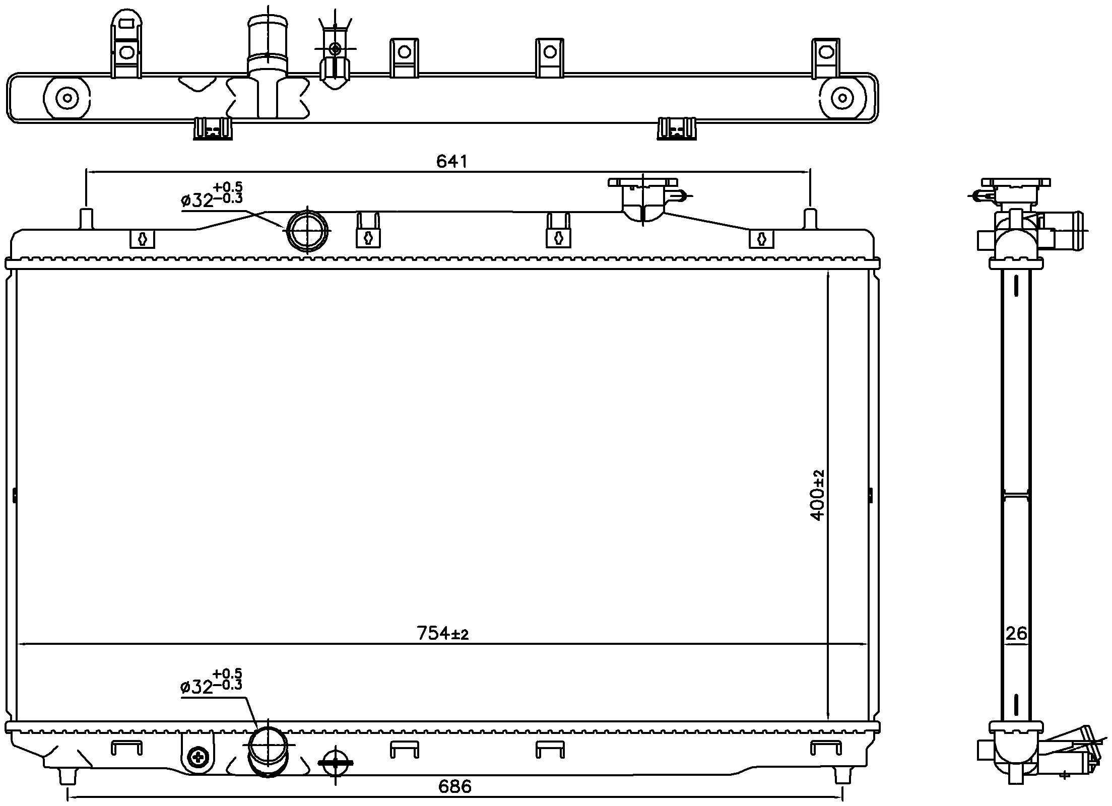 Radiator Nissens 327-606294
