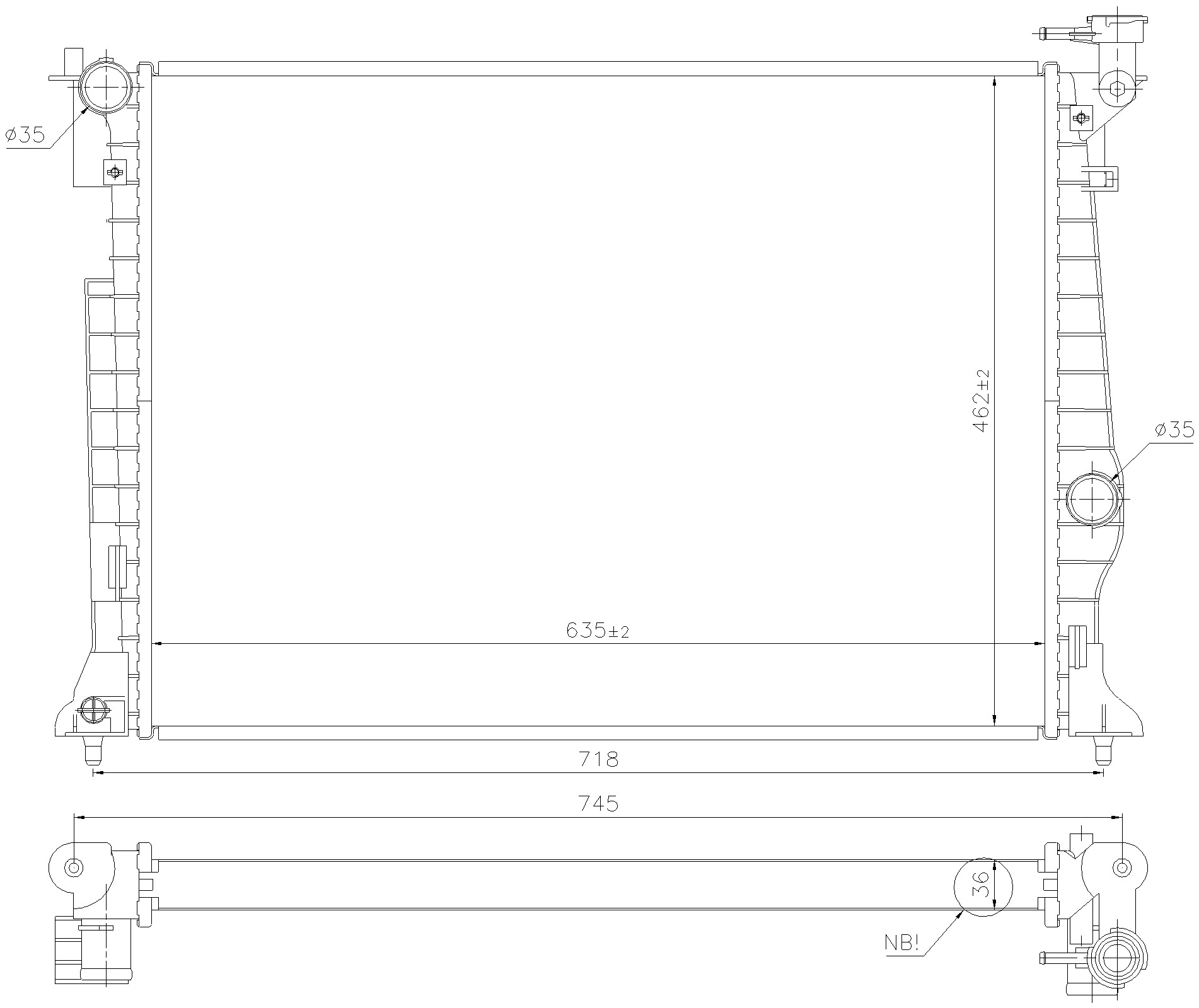 Radiator Nissens 327-606953