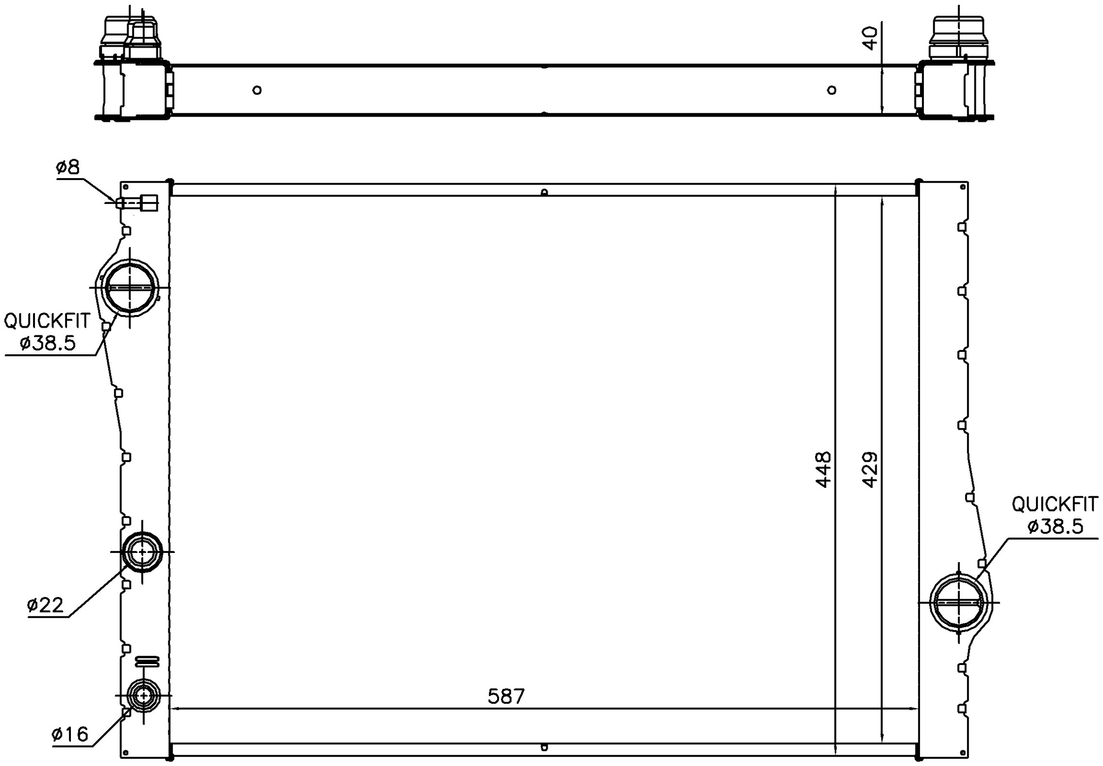 Radiator Nissens 327-60823