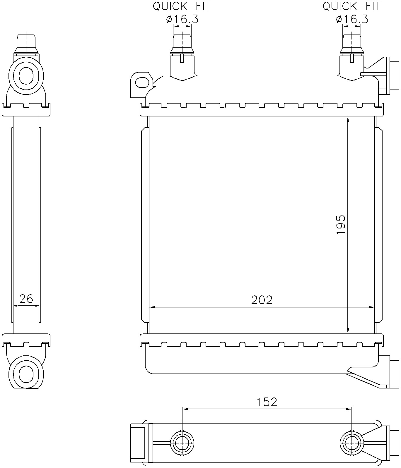 Radiator Nissens 327-60862