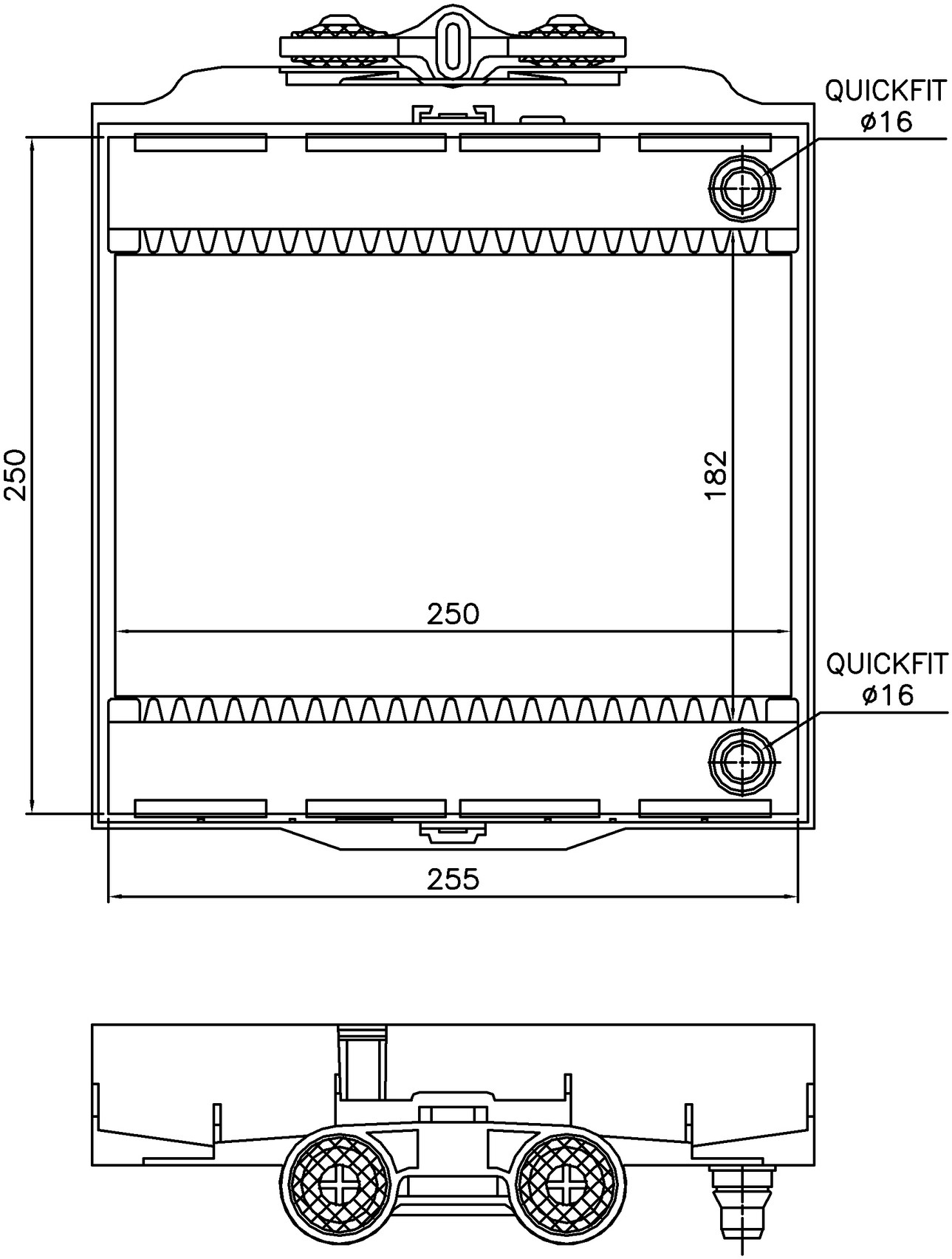 Auxiliary Radiator Nissens 327-60874