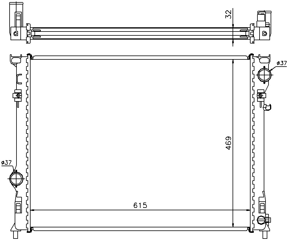 Radiator Nissens 327-61014A