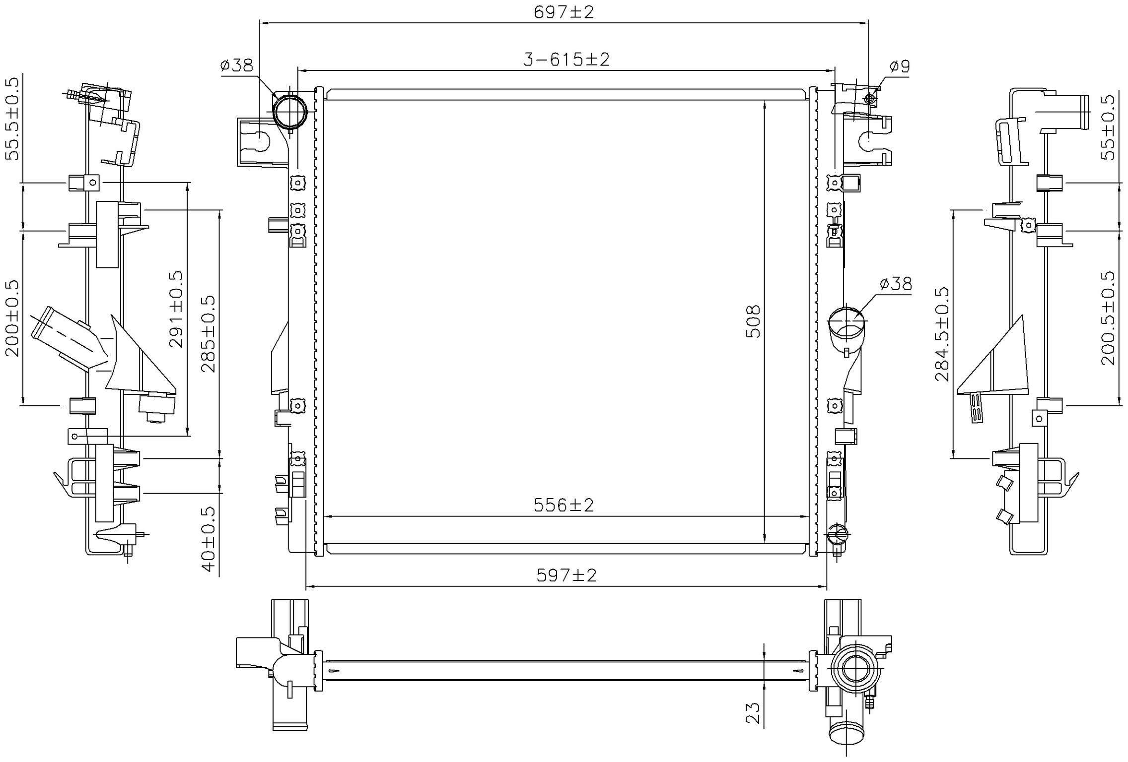 Radiator Nissens 327-61037