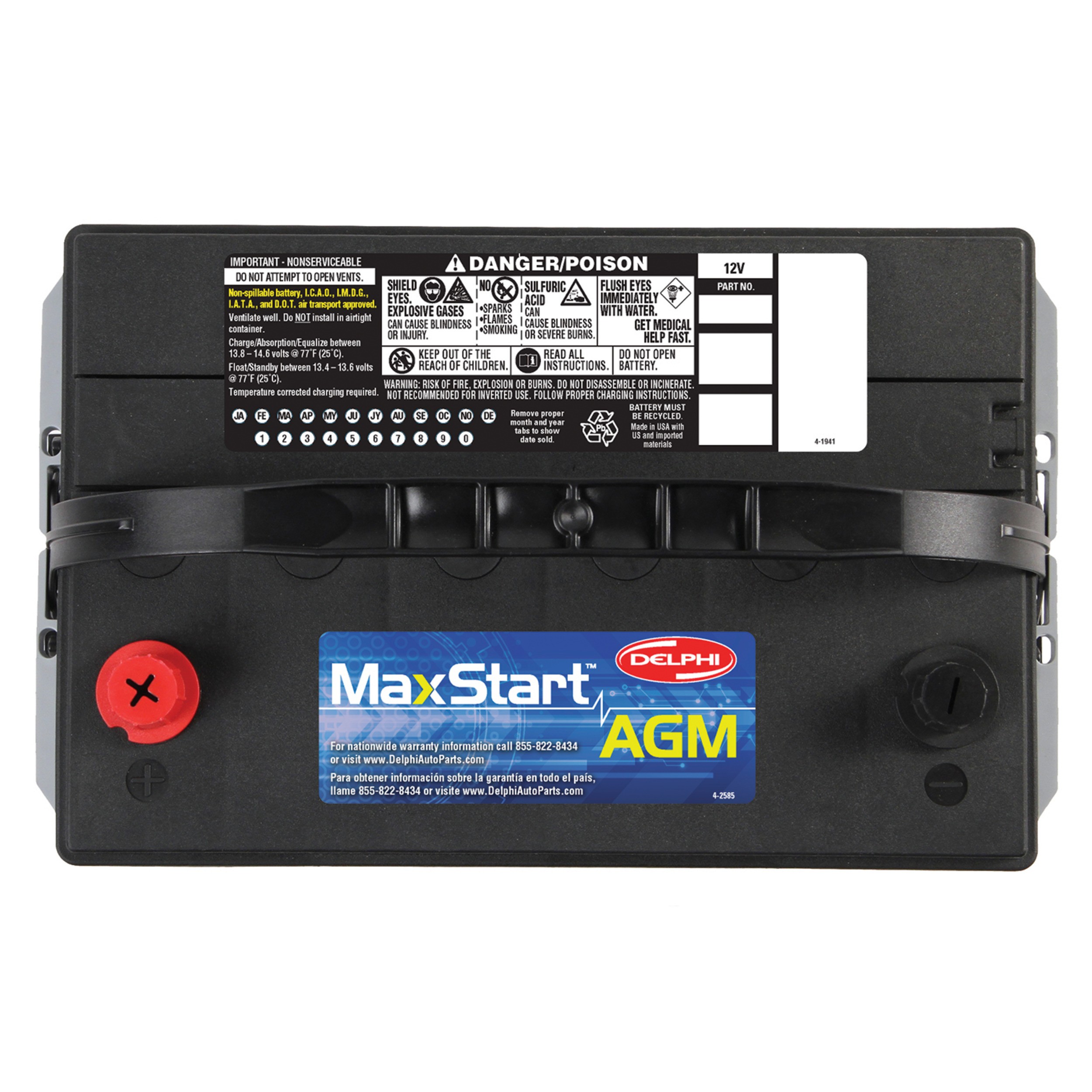 AGM Auto/LTV Battery Delphi 353-BU9065