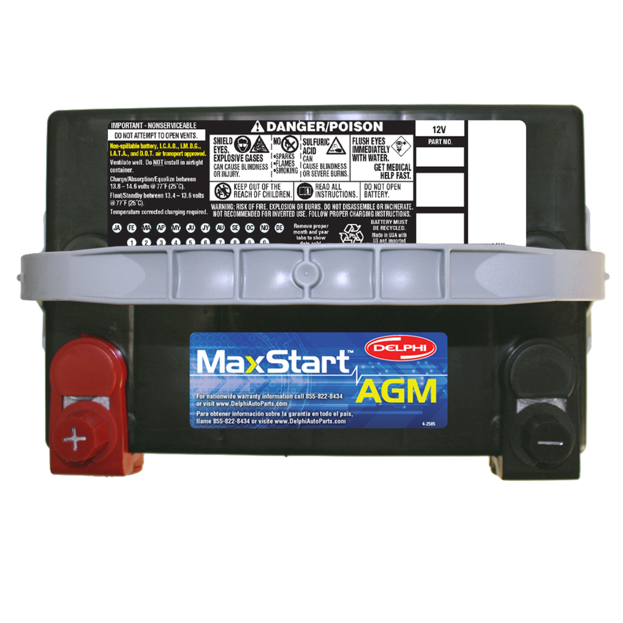 AGM Auto/LTV Battery Delphi 353-BU9078DT