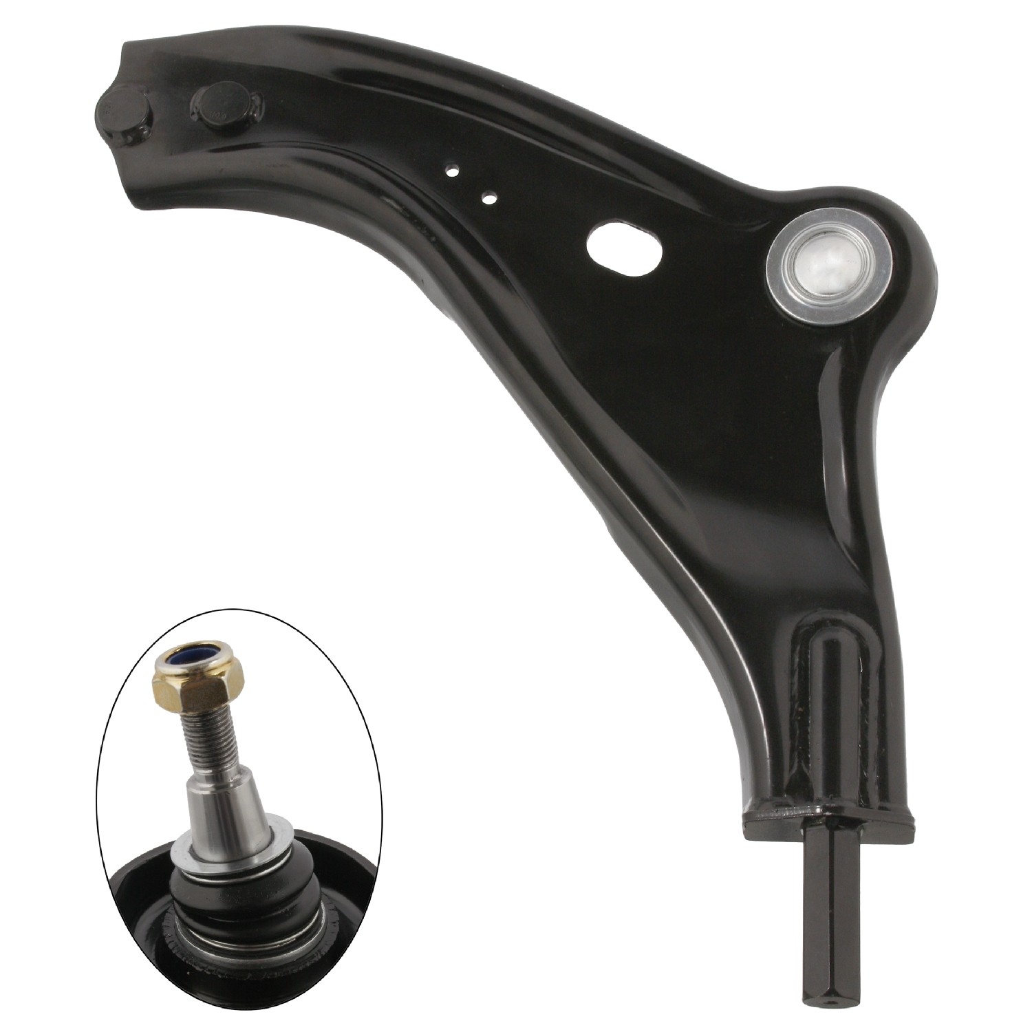 Control Arm without bush, with joint and lock nut Febi-Bilstein 766-36140