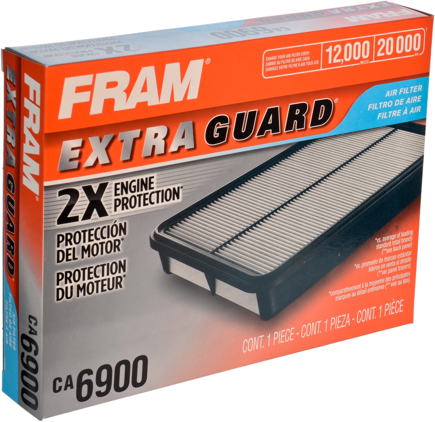 FRAM, CA6900, Air Filter Fram 108-CA6900