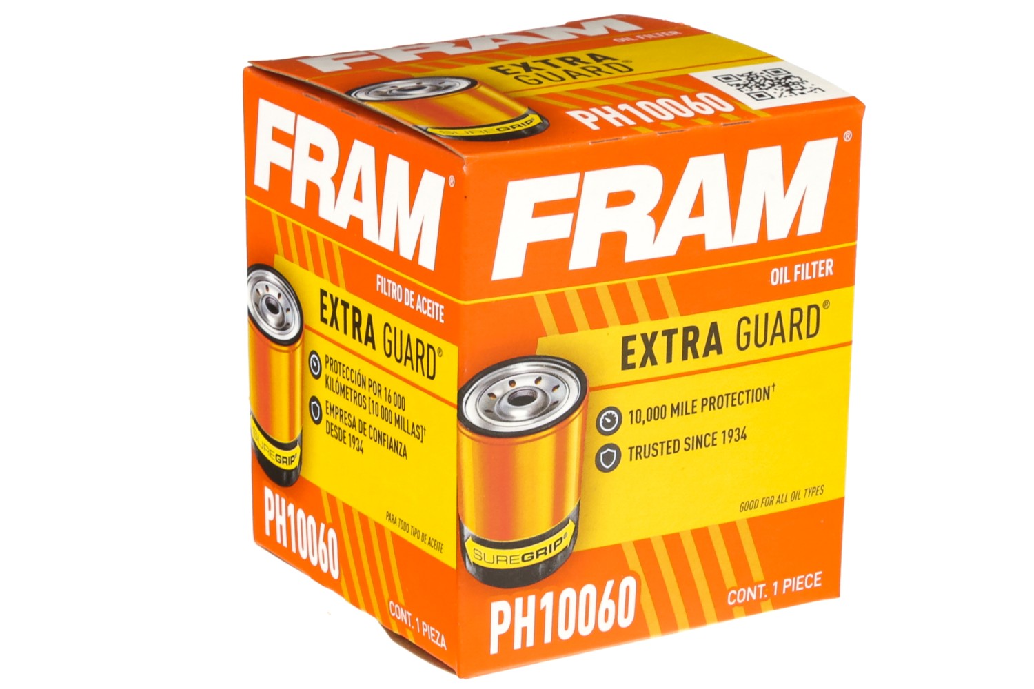 FRAM, PH10060, Oil Filter Fram 108-PH10060 for 2019 Jeep Cherokee
