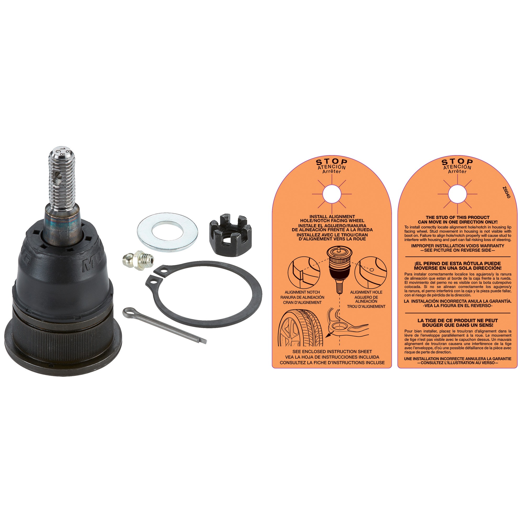 Suspension Ball Joint Front Upper MOOG Chassis Products 739-K6696