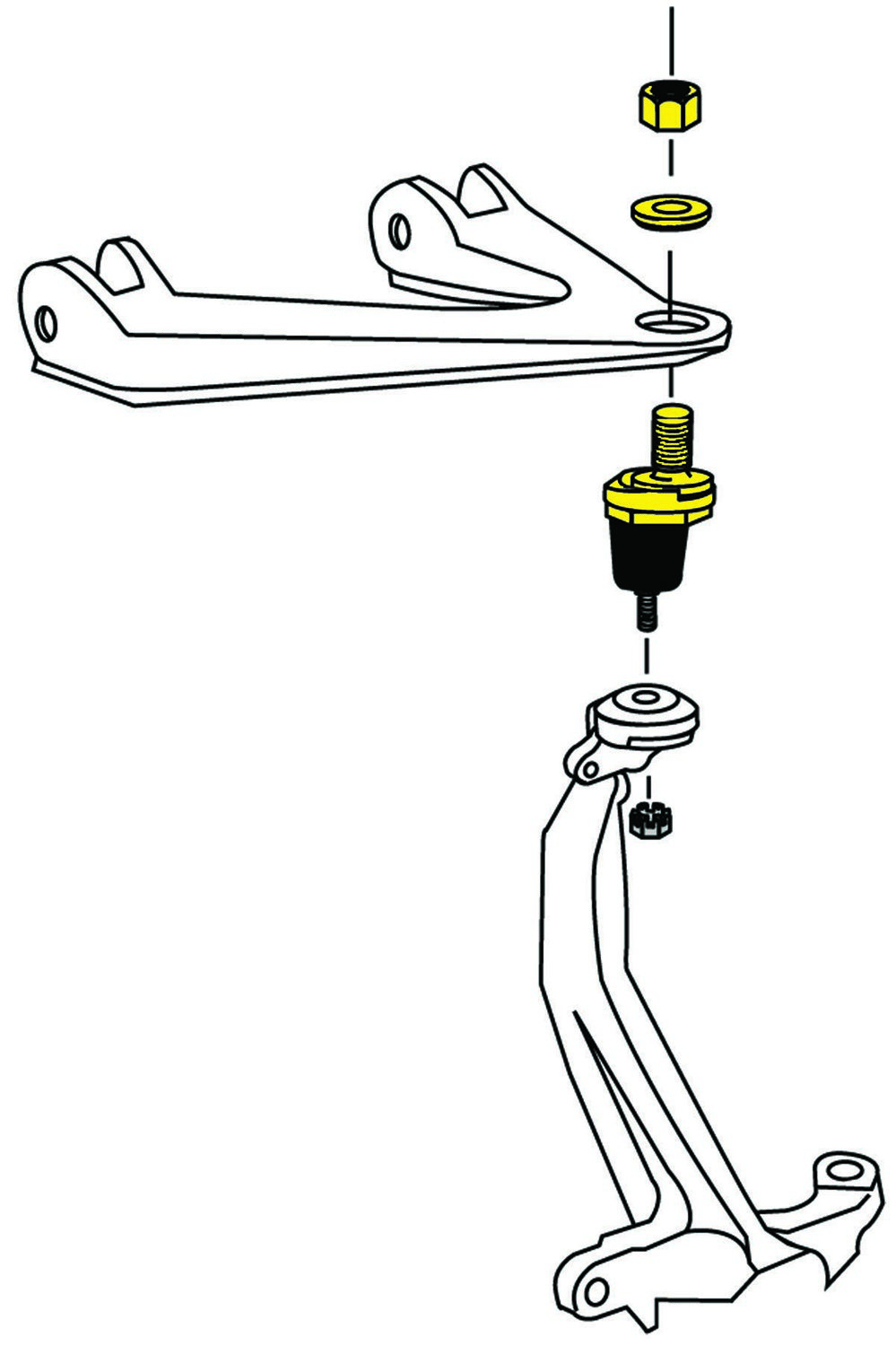 Suspension Ball Joint Front, Front Lower Rearward MOOG Chassis Products 739-K7469