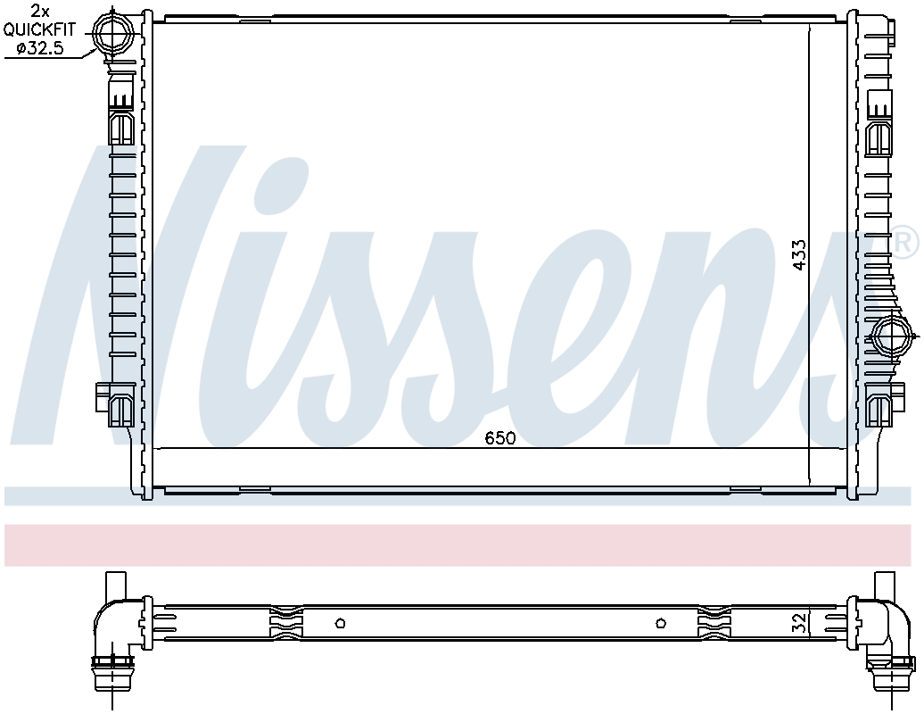 Radiator Nissens 327-65302