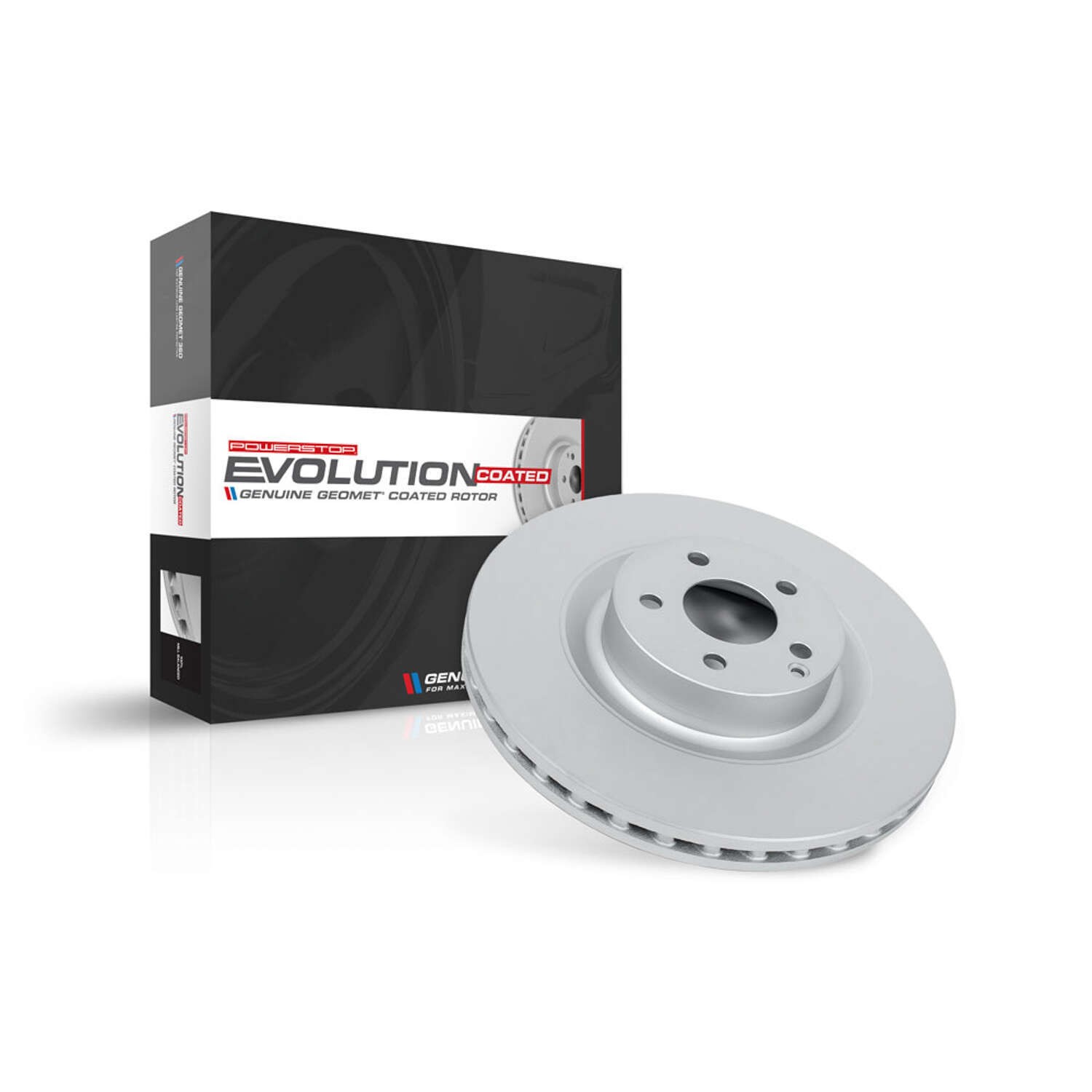 EVOLUTION GENUINE GEOMET FULLY COATED ROTORS Power Stop 218-EBR1695EVC