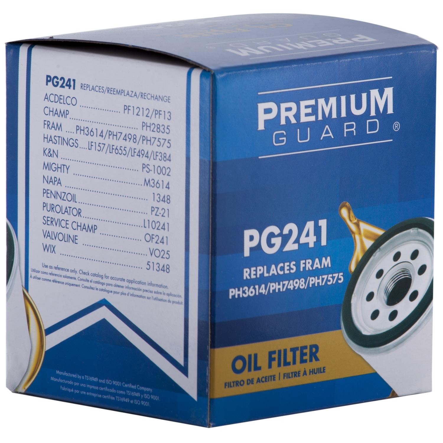 Oil Filter Premium Guard 795-PG241Bulk