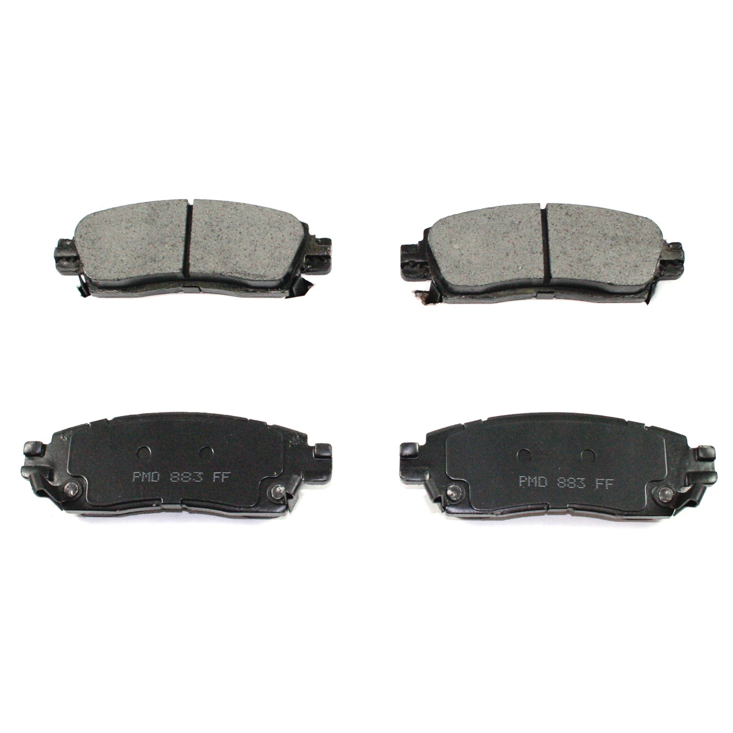 Ceramic material formulation adds stability and predictability to the brake pad. Integrally molded with superior bond retention and shear strength for optimum braking performance and extremely quiet operation. Durago 94-BP883C