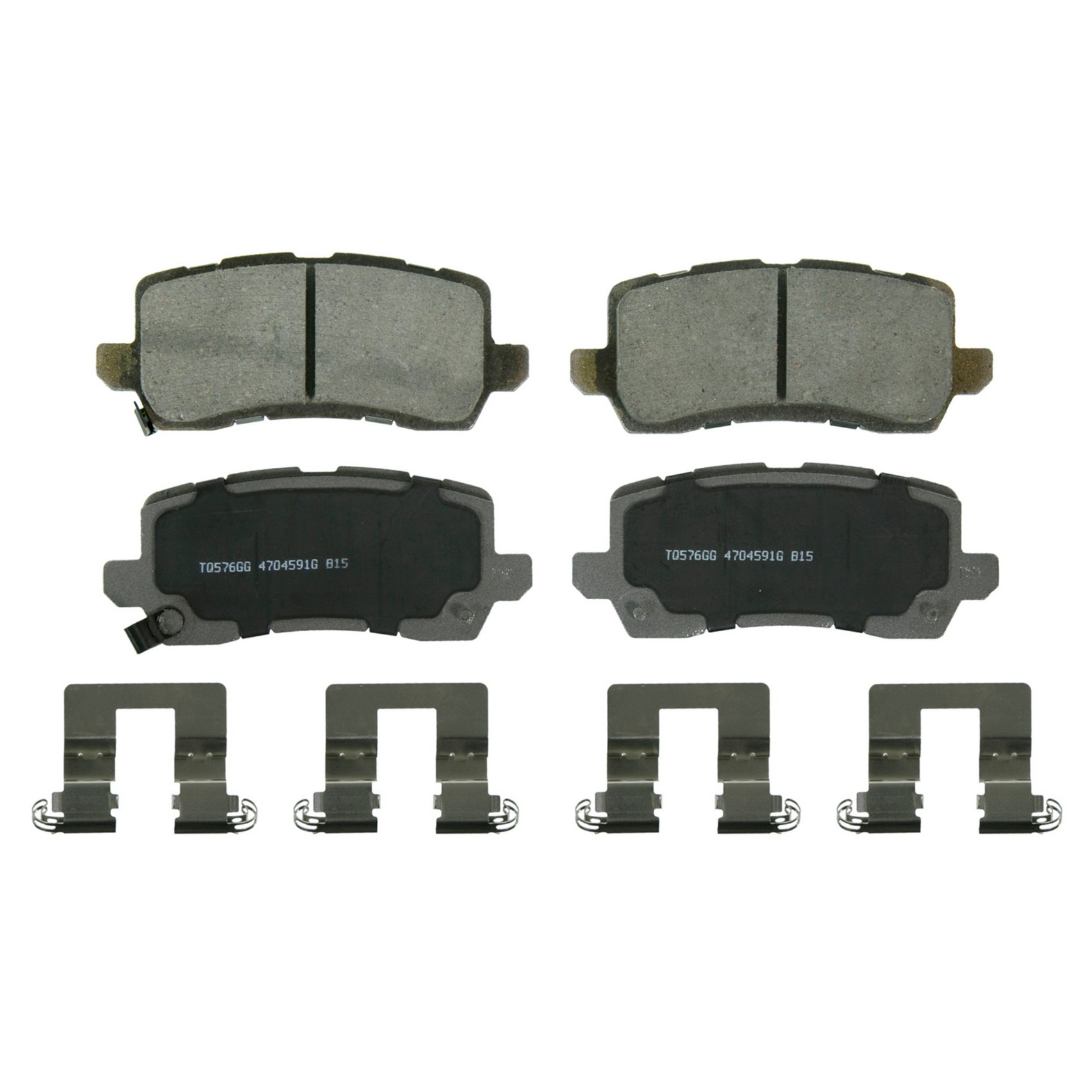 ThermoQuiet Rear Disc Brake Pad Set Ceramic Wagner Brake 621-QC1698
