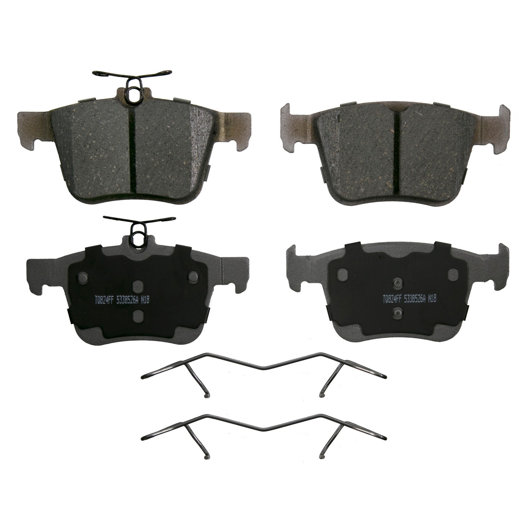 ThermoQuiet Rear Disc Brake Pad Set Ceramic Wagner Brake 621-QC1761