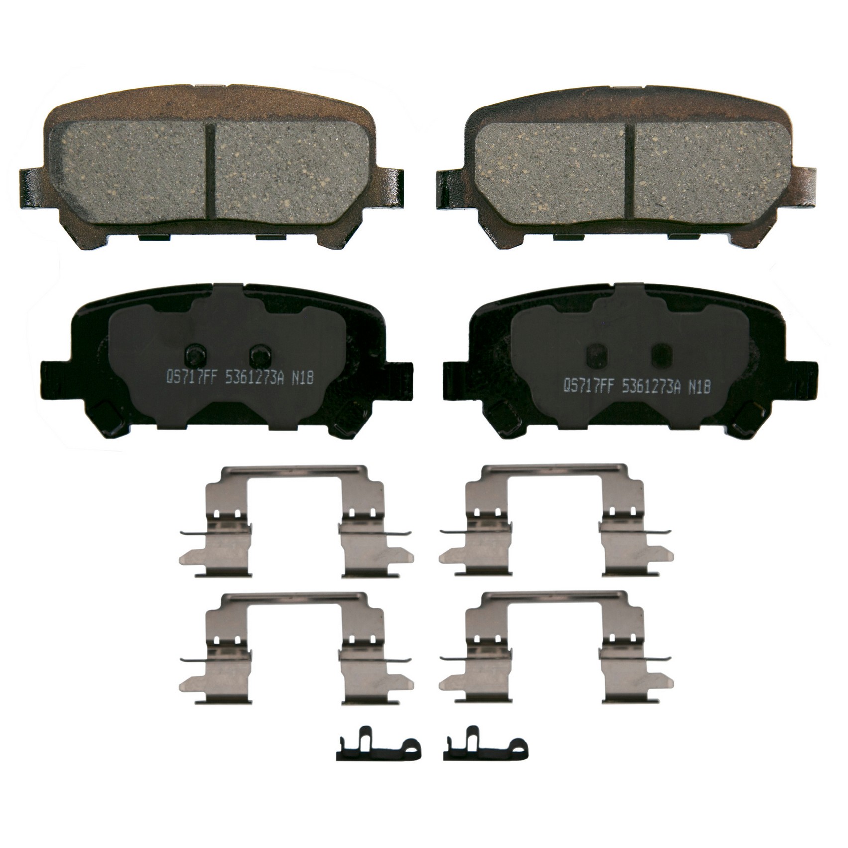 QuickStop Rear Disc Brake Pad Set Ceramic Wagner Brake 621-ZD1806