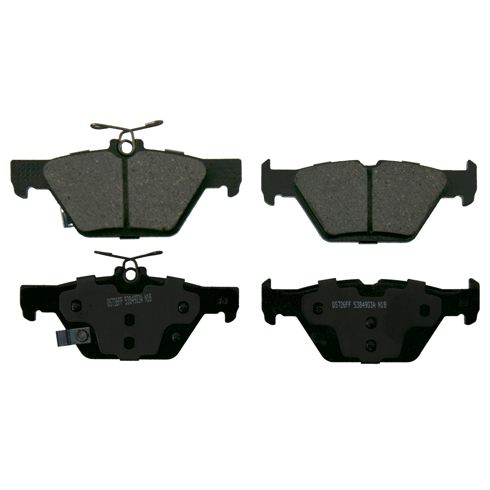 QuickStop Rear Disc Brake Pad Set Ceramic Wagner Brake 621-ZD1808