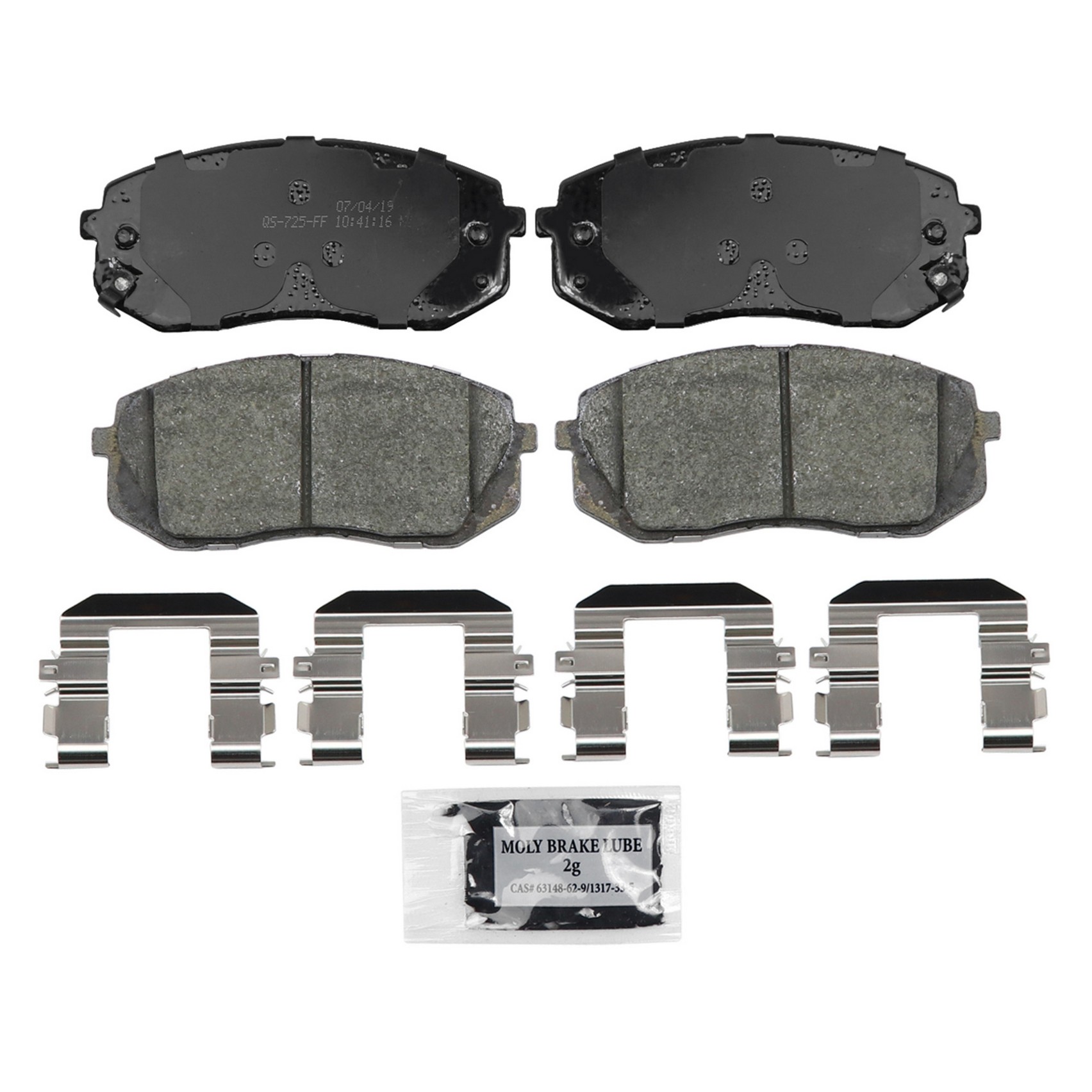 QuickStop Front Disc Brake Pad Set Ceramic Wagner Brake 621-ZD1855A