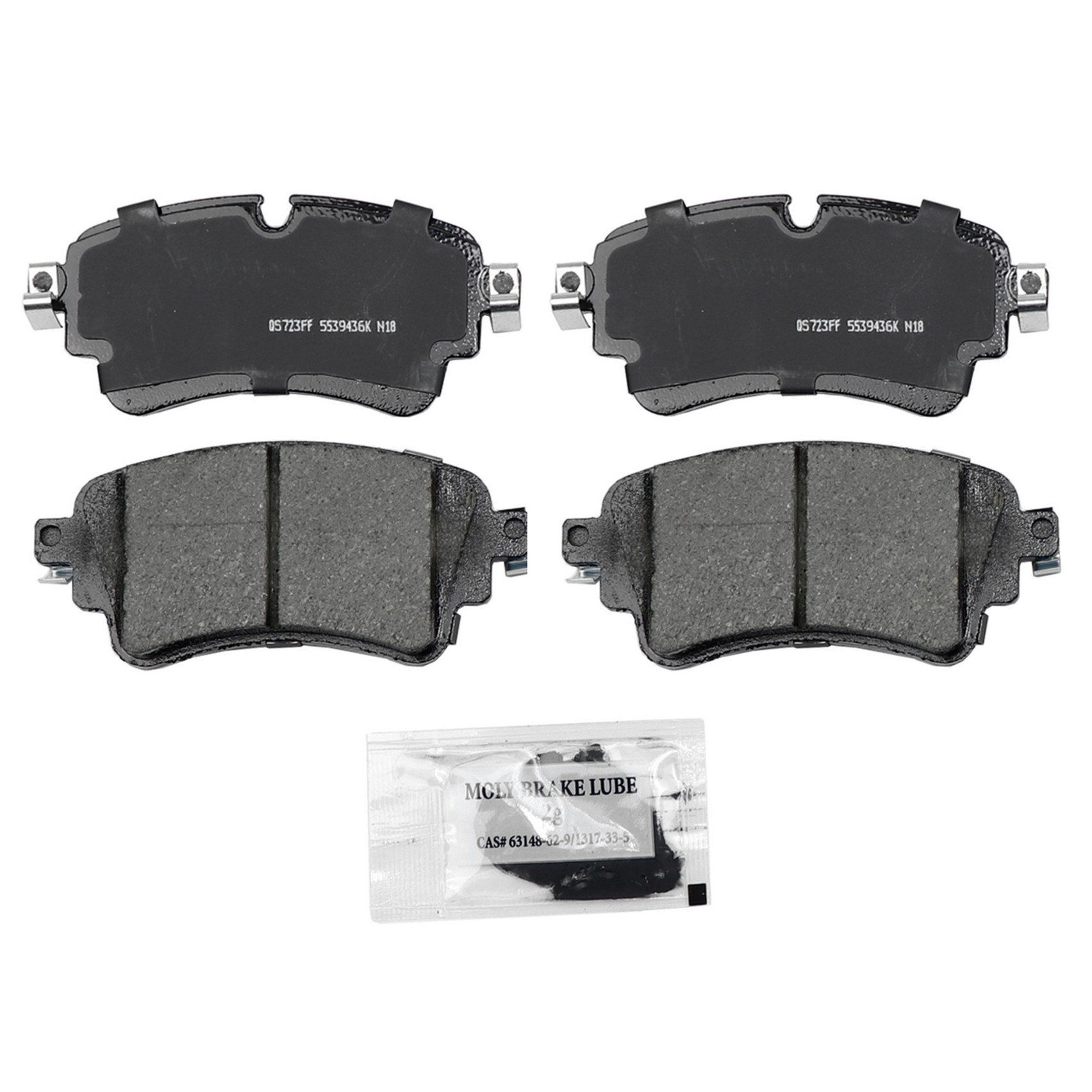 QuickStop Rear Disc Brake Pad Set Ceramic Wagner Brake 621-ZD1898