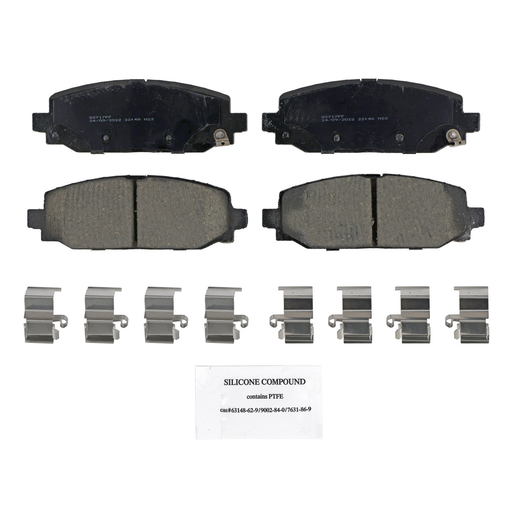 QuickStop Rear Disc Brake Pad Set Ceramic Wagner Brake 621-ZD2186