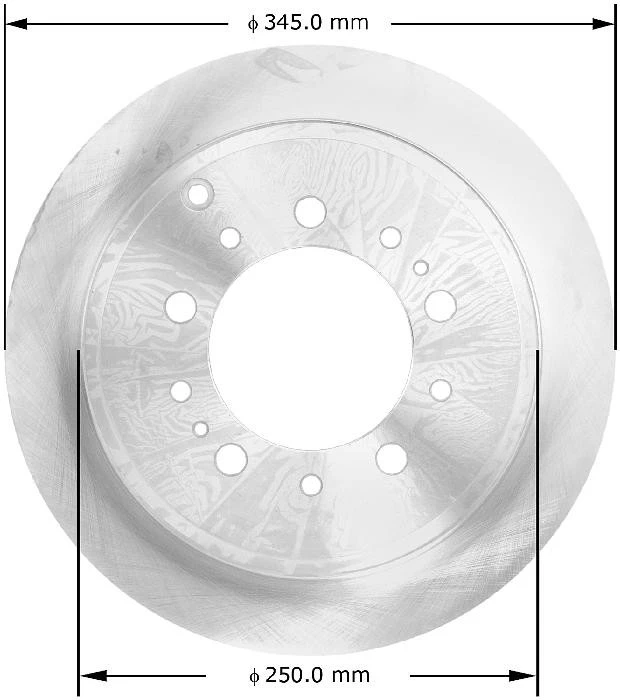 Disc Brake Rotor BENDIX PREMIUM DRUM AND ROTOR 8667-PRT5719